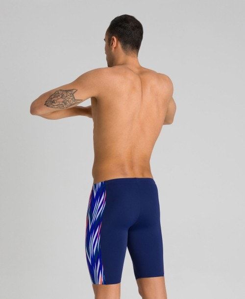 Arena Speed Stripes Jammer Navy / Multicolor Red | 106893-CST