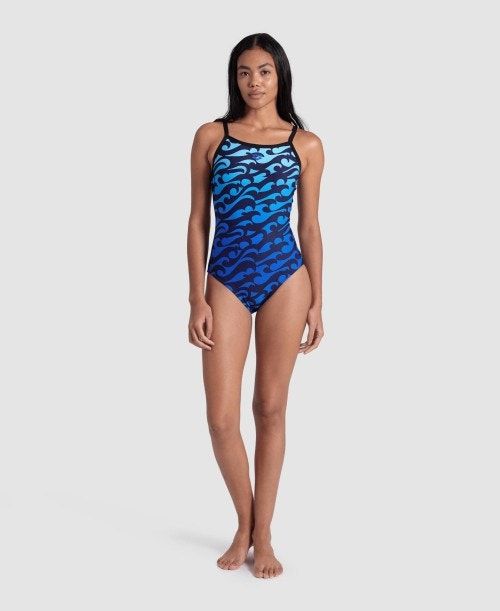 Arena Surfs Up Light Drop Back Swimsuit Multicolor | 316078-RVM