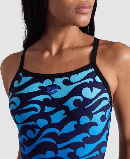 Arena Surfs Up Light Drop Back Swimsuit Multicolor | 316078-RVM