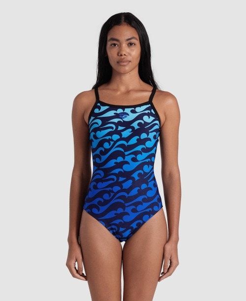 Arena Surfs Up Light Drop Back Swimsuit Multicolor | 316078-RVM