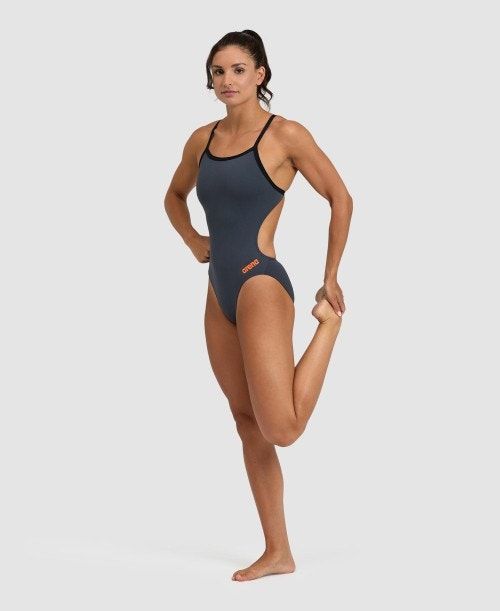 Arena Team Challenge Back One Piece Black | 971603-BKT