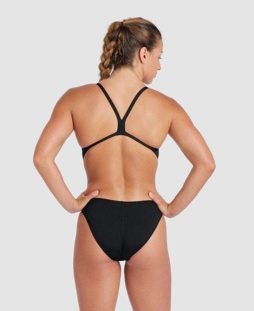 Arena Team Challenge Back One Piece Black / Gold | 784012-MJH