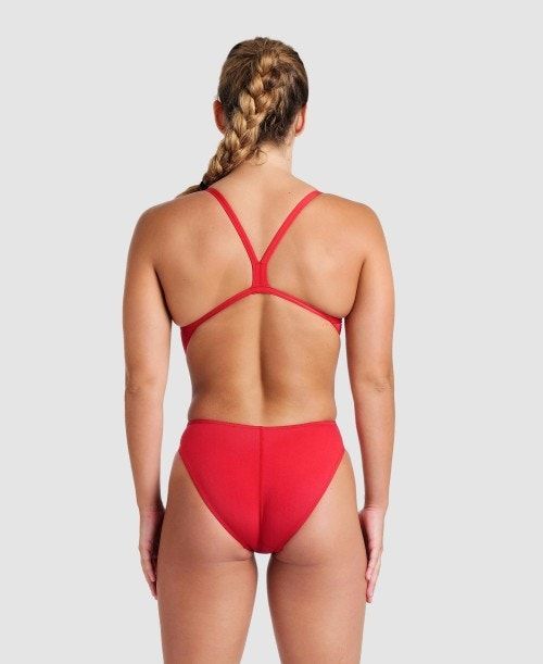 Arena Team Challenge Back One Piece Red / White | 576382-URK