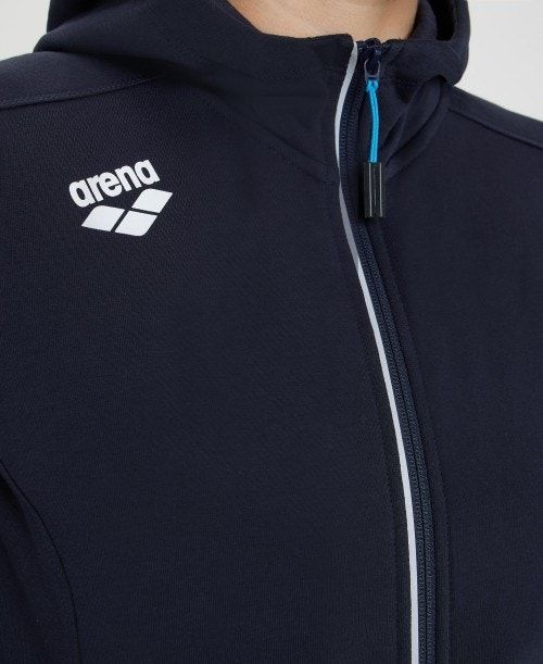 Arena Team Hooded Jacket Panel Navy | 230681-OSC