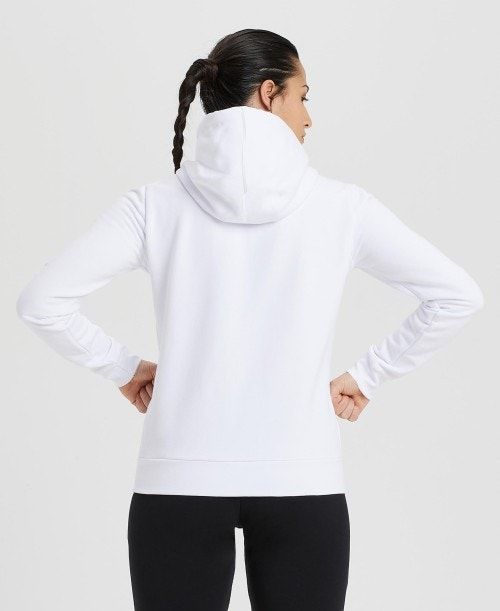 Arena Team Hooded Jacket Panel White | 780925-QBJ