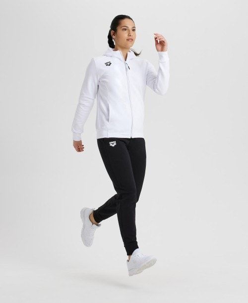 Arena Team Hooded Jacket Panel White | 780925-QBJ