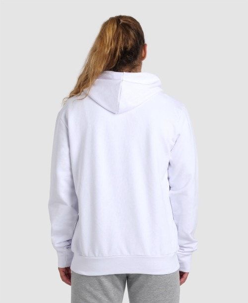 Arena Team Hooded Jacket Panel White | 915278-CWA