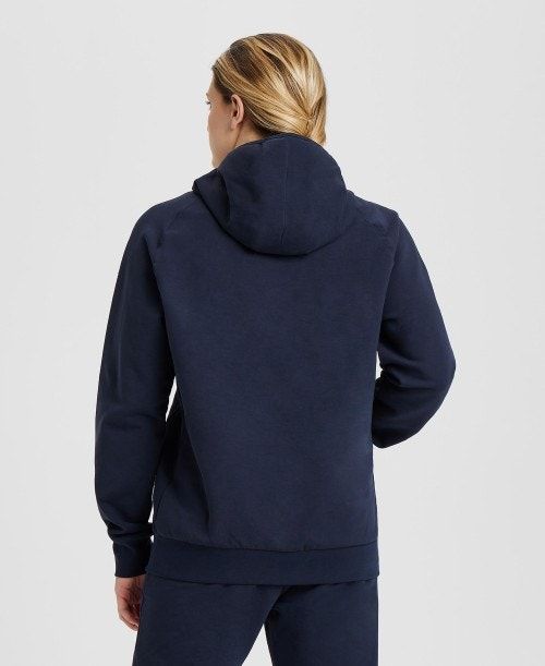 Arena Team Hooded Sweatshirt Panel Navy | 867023-BVJ