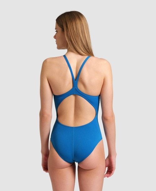 Arena Team Light Drop Back One Piece Blue | 961048-HVU