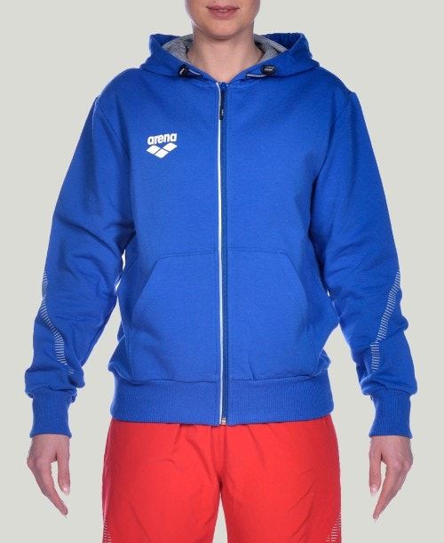 Arena Team Line Hooded Jacket Royal | 589037-EGP