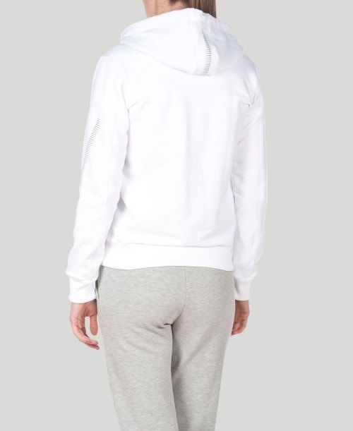 Arena Team Line Hooded Jacket White | 079624-NZF