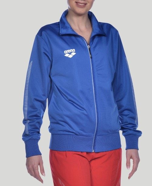 Arena Team Line Knitted Poly Jacket Royal | 231874-YCJ