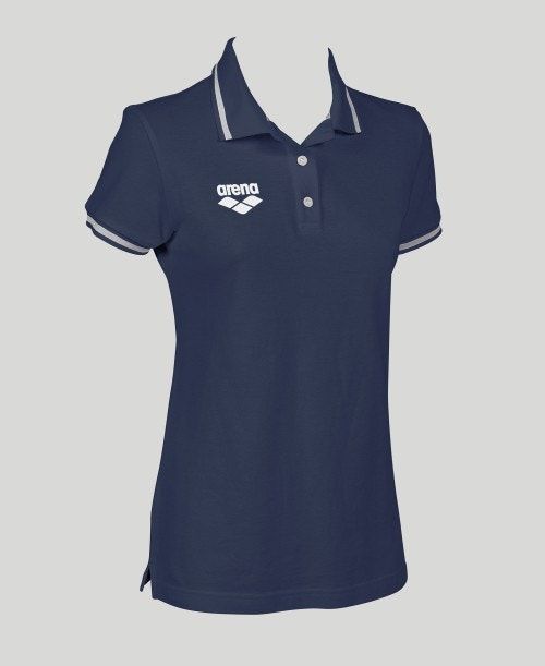 Arena Team Line Short Sleeve Polo Navy | 507846-KBN