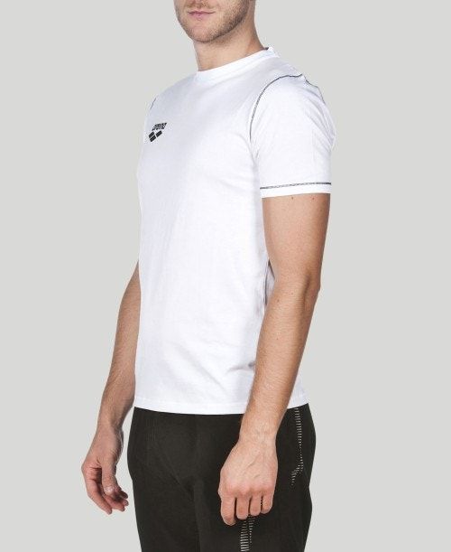 Arena Team Line Short Sleeve Tee White | 198326-PYA