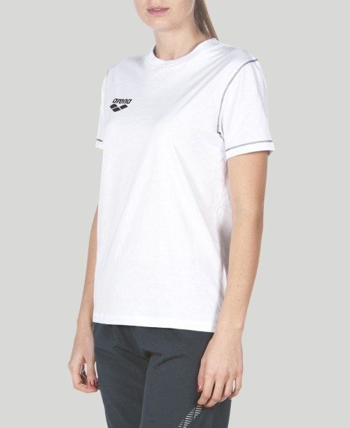 Arena Team Line Short Sleeve Tee White | 198326-PYA