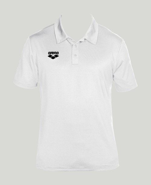 Arena Team Line Tech Short Sleeve Polo White | 891604-LAN