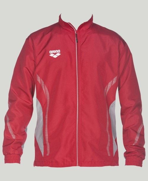 Arena Team Line Warm-up Jacket Red / Grey | 408372-SAK