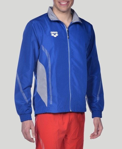 Arena Team Line Warm-up Jacket Royal / Grey | 967128-OAB