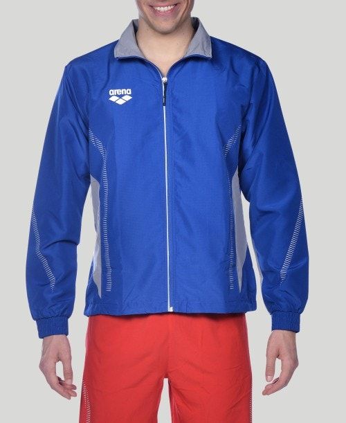 Arena Team Line Warm-up Jacket Royal / Grey | 967128-OAB