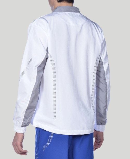 Arena Team Line Warm-up Jacket White / Grey | 172945-WYQ