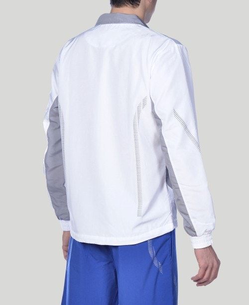 Arena Team Line Warm-up Jacket White / Grey | 172945-WYQ