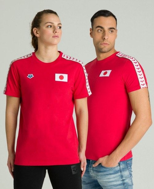 Arena Team Nations T-shirt Red | 975318-NDZ