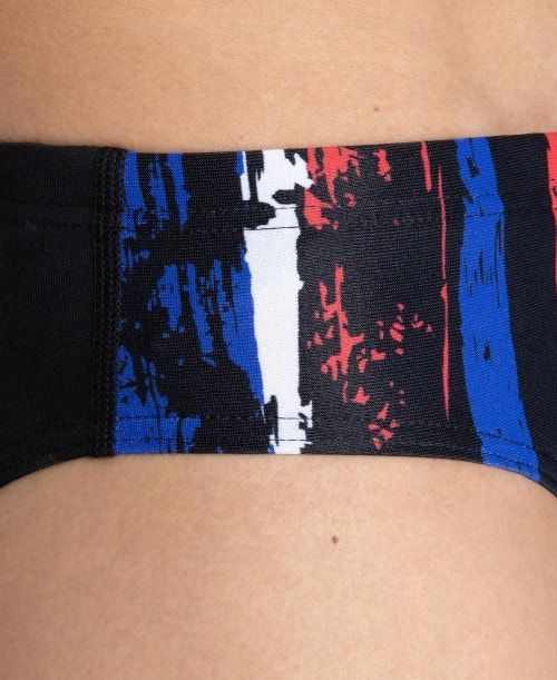 Arena Team Painted Stripes Brief Black / Multicolor White | 893061-GSC