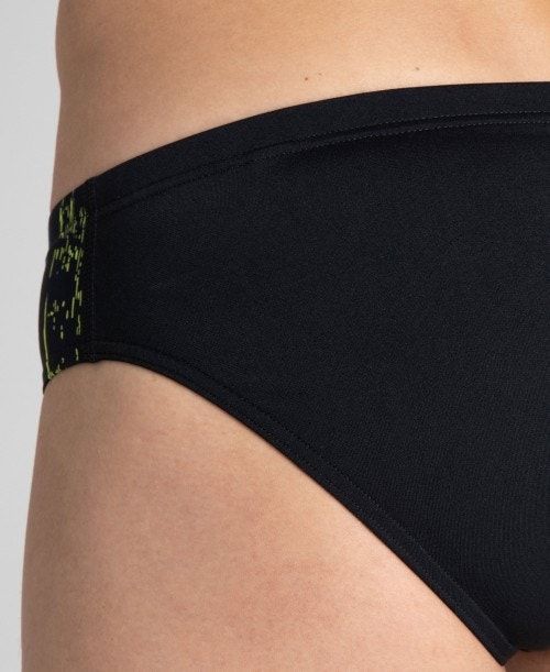 Arena Team Painted Stripes Brief Black / Multicolor Yellow | 501398-CEG