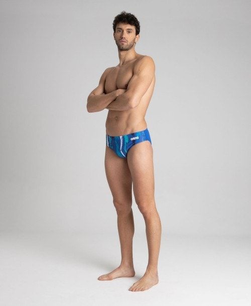 Arena Team Painted Stripes Brief Royal / Multicolor Royal | 513290-VRC