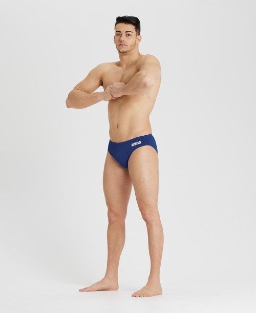 Arena Team Solid Brief Navy / White | 913048-OMH