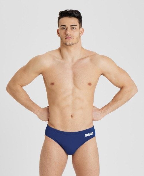 Arena Team Solid Brief Navy / White | 913048-OMH