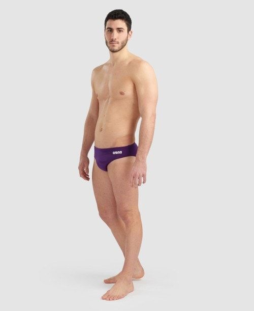 Arena Team Solid Brief Purple / White | 594863-CZR