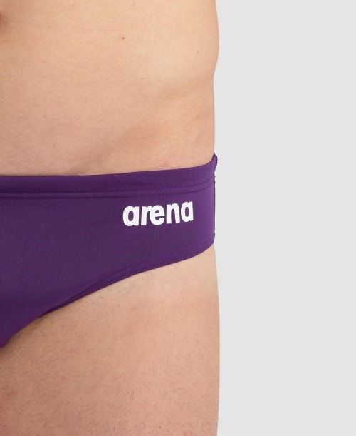 Arena Team Solid Brief Purple / White | 594863-CZR