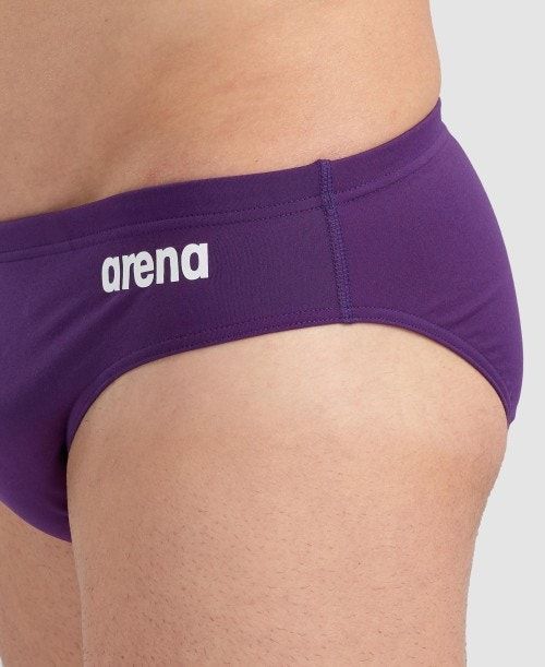 Arena Team Solid Brief Purple / White | 594863-CZR