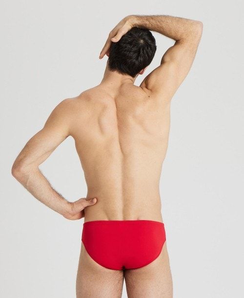 Arena Team Solid Brief Red / White | 014893-SBJ