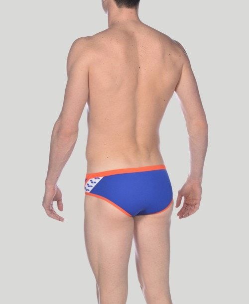 Arena Team Stripe Brief Blue / Pink | 917426-EGV