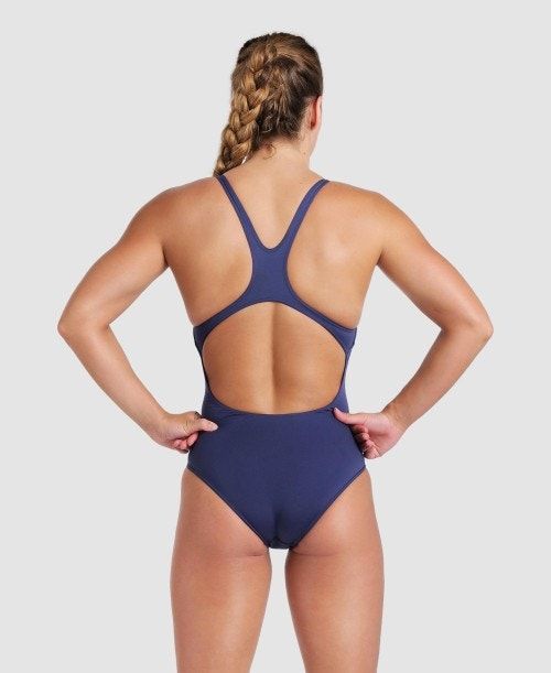 Arena Team Swim Pro Solid One Piece Navy / White | 671580-PMY