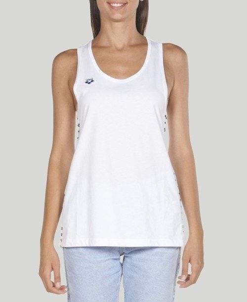 Arena Team Tank Top White / White / Black | 263415-TRY