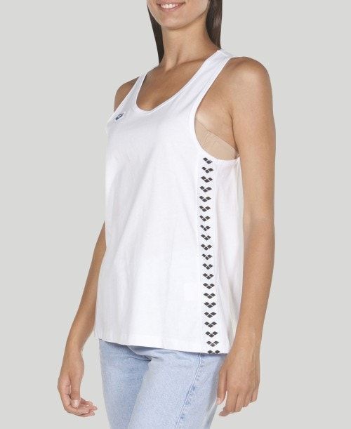 Arena Team Tank Top White / White / Black | 263415-TRY