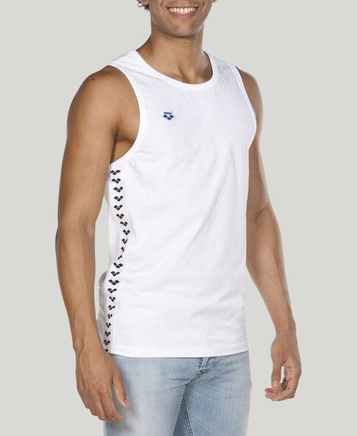 Arena Team Tank Top White / White / Black | 624875-UBX