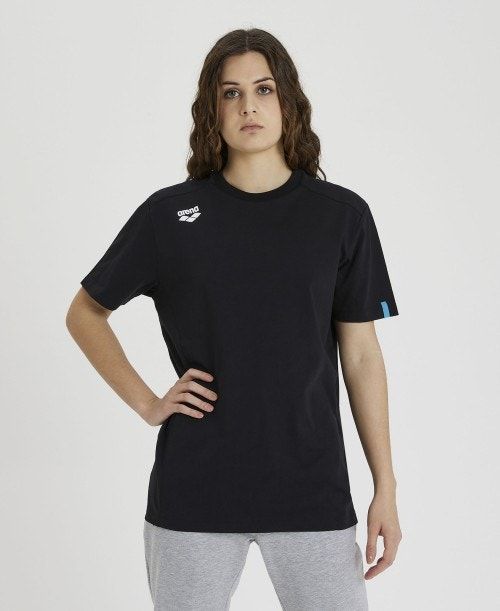 Arena Team T-shirt Panel Black | 369042-WAP