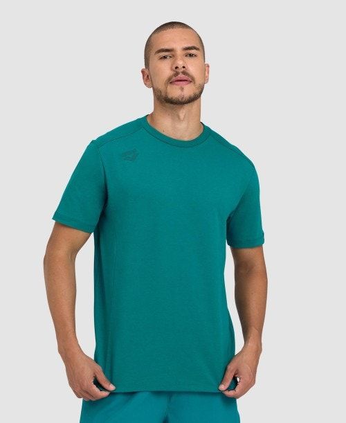 Arena Team T-shirt Panel Green | 957243-ZER