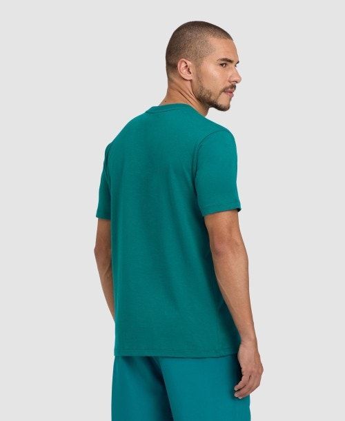 Arena Team T-shirt Panel Green | 957243-ZER