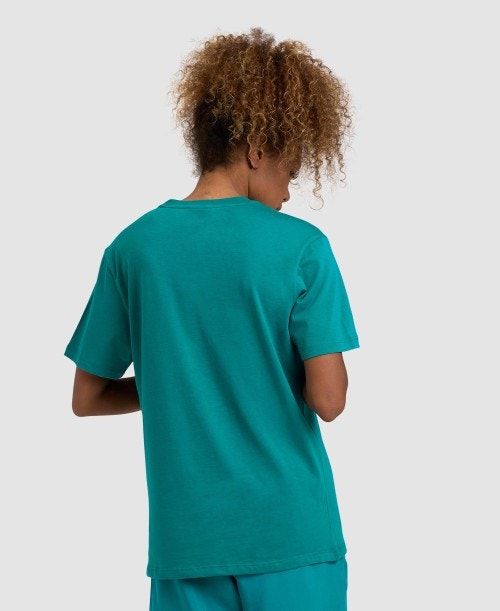 Arena Team T-shirt Panel Green | 957243-ZER