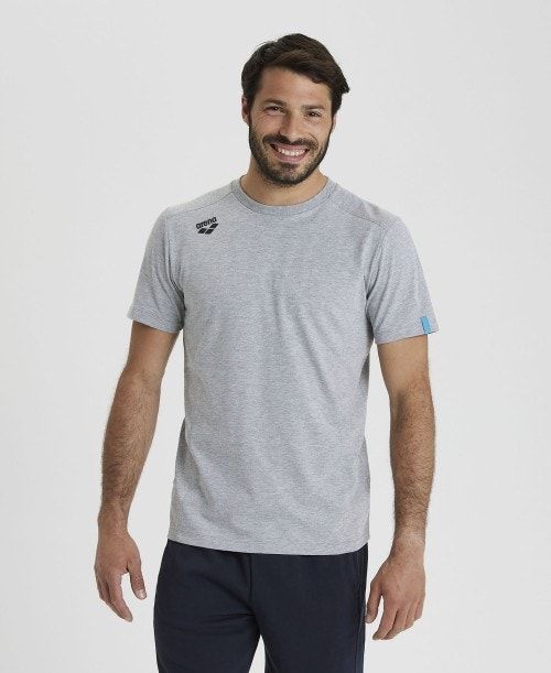 Arena Team T-shirt Panel Grey | 948615-BMT