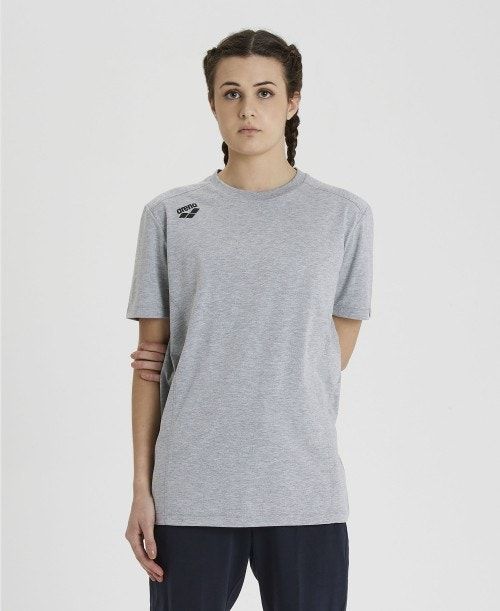 Arena Team T-shirt Panel Grey | 948615-BMT