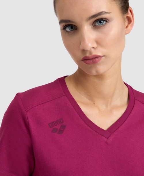 Arena Team T-shirt Panel Red | 132650-SDH