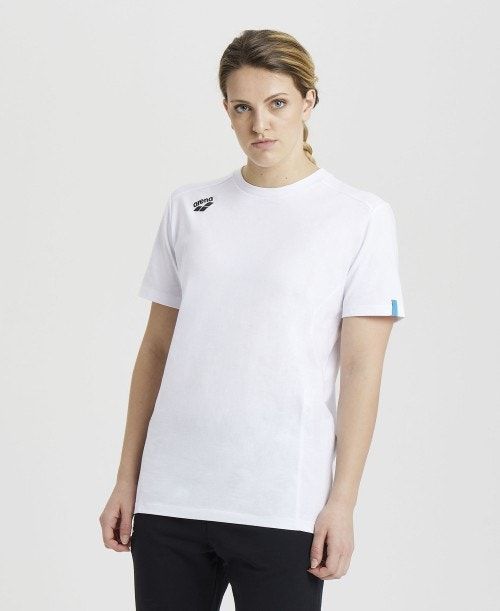 Arena Team T-shirt Panel White | 621845-WYP