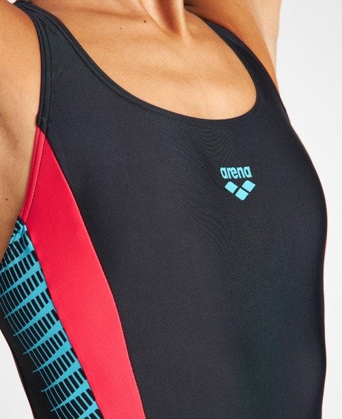 Arena Threefold V Back One Piece Black / Black | 963521-FWD