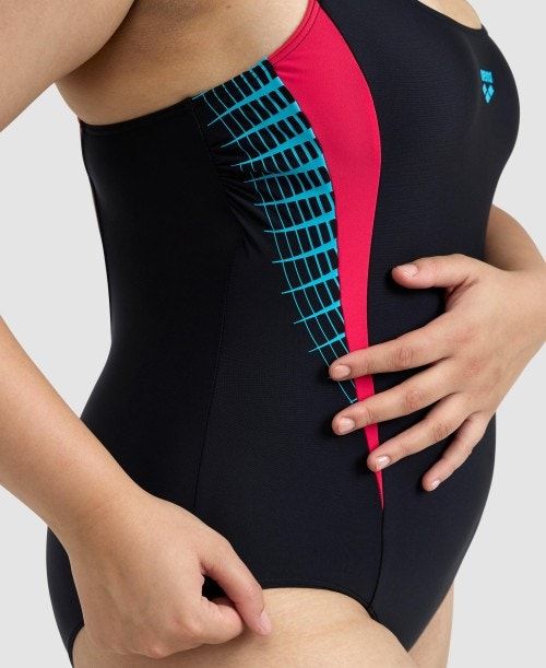 Arena Threefold V Back Plus One Piece Black / Black | 915872-YRX